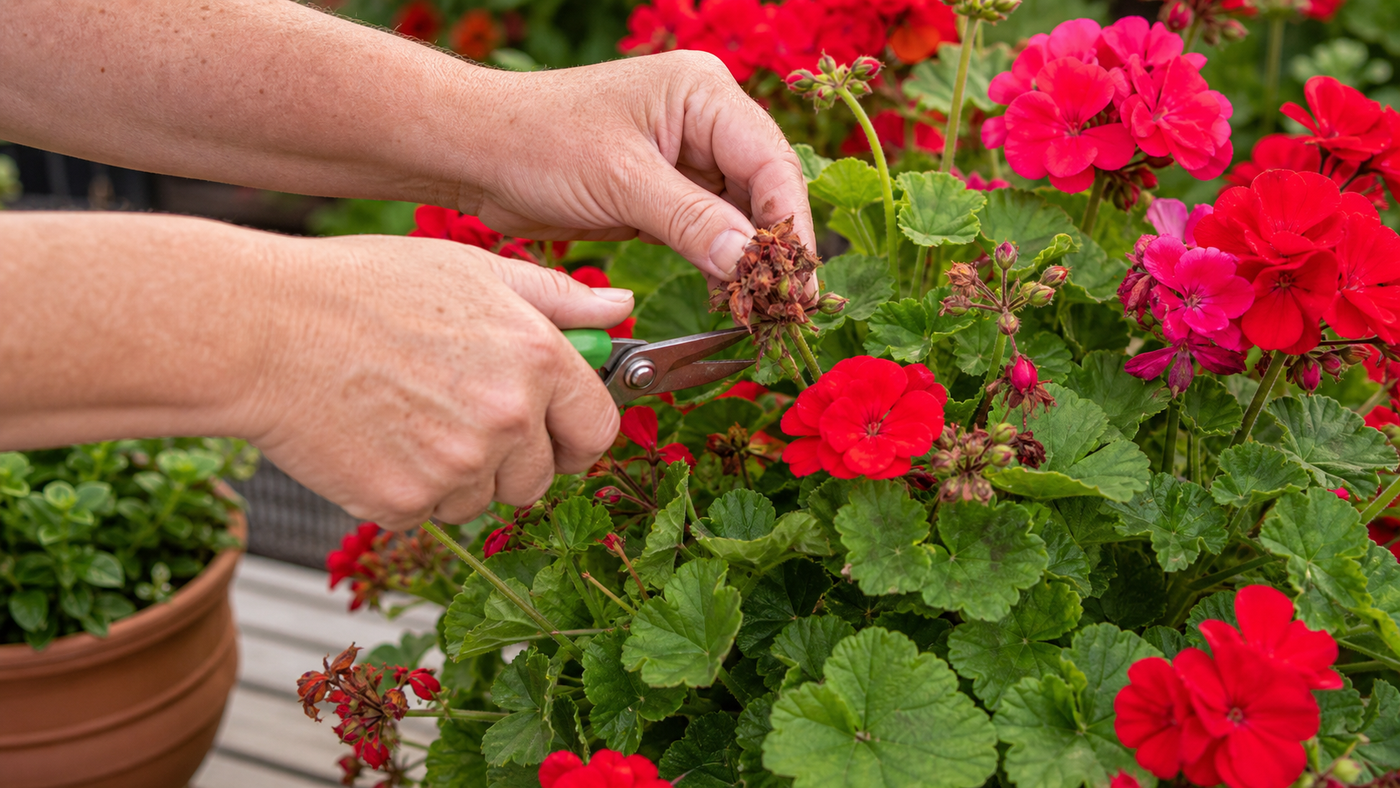 Zo bloeien je perkplanten en hangpotten door tot diep in de herfst