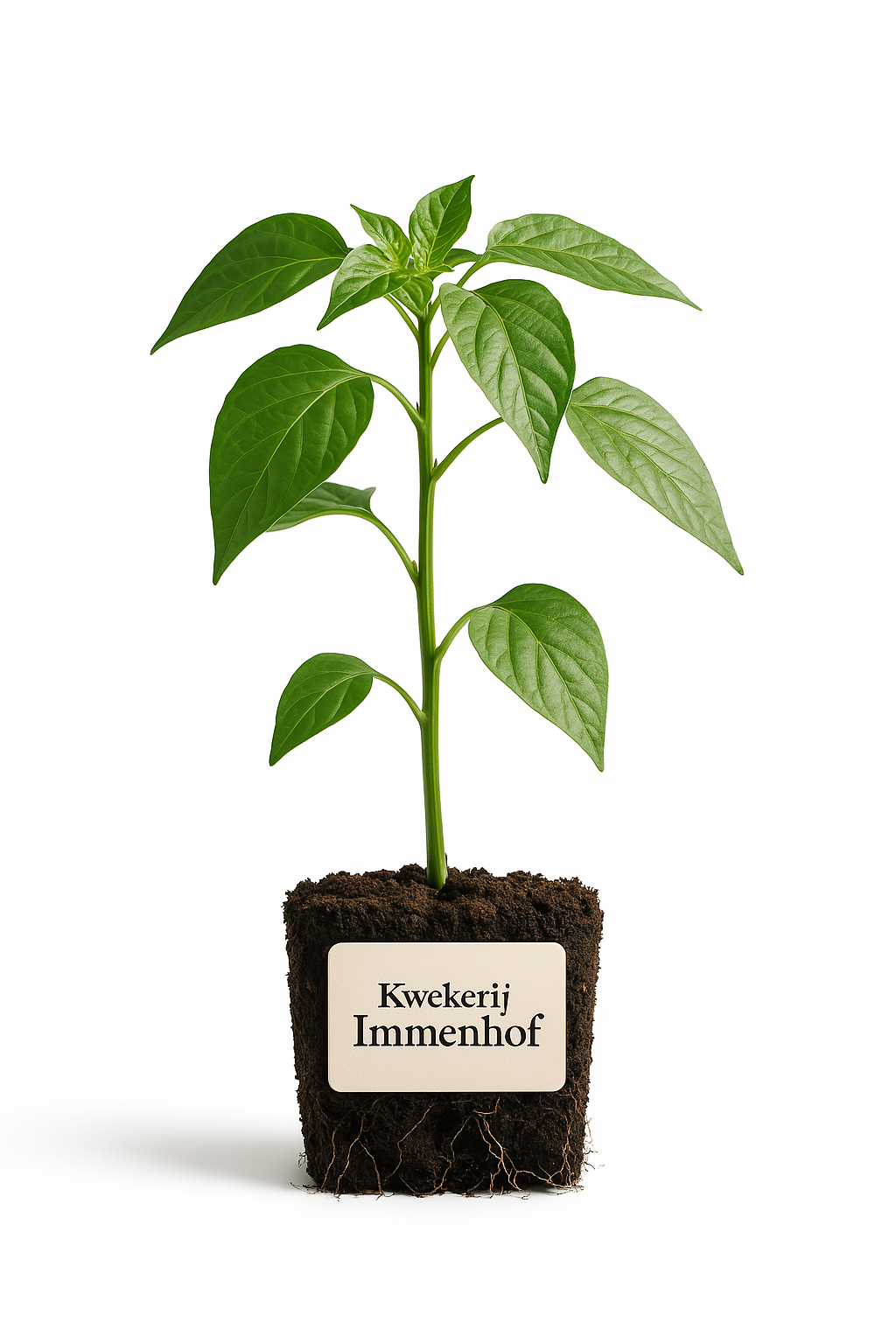 Spaanse peper plant